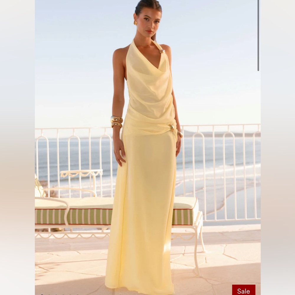 Peppermayo Anehua Maxi Skirt and Cowl Top - Yellow